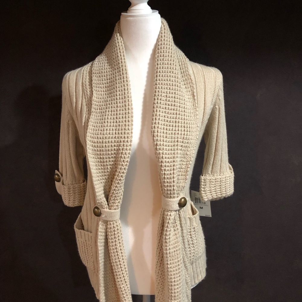 NWT sweater, light brown / tan